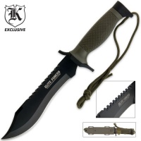 Elite Forces Survival Bowie Knife and ABS lined Tactical Sheath Elite Forces Survival Bowie Knife and ABS lined Tactical Sheath