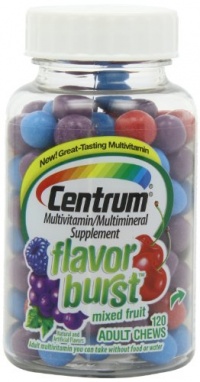 Centrum Flavor Burst Multi-Vitamin Chewable Tablets, Multi-fruit, 120 Count Centrum Flavor Burst Multi-Vitamin Chewable Tablets, Multi-fruit, 120 Count