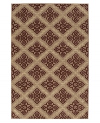 A collection of rosebuds is set in a geometric diamond design that is modern in style and romantic in color. The Carmel Sonado area rug is woven to a thick pile height for supreme softness and a detailed finish that enhances the décor of any room. A collection of rosebuds is set in a geometric diamond design that is modern in style and romantic in color. The Carmel Sonado area rug is woven to a thick pile height for supreme softness and a detailed finish that enhances the décor of any room.