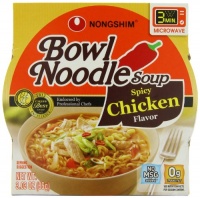 Nongshim Spicy Chicken Noodle Bowl, 3.03 Ounce (Pack of 12)