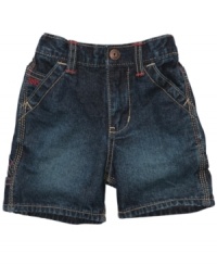 Feelin' flexible. Make getting dressed for the day as easy as these denim shorts from Osh Kosh. Feelin' flexible. Make getting dressed for the day as easy as these denim shorts from Osh Kosh.