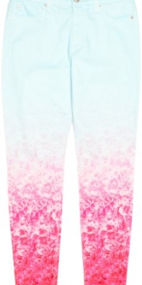 Hudson Women's Nico Midrise Skinny, Floral Ombre, 29 Hudson Women's Nico Midrise Skinny, Floral Ombre, 29