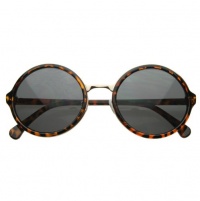Vintage Inspired Classic Round Circle Sunglasses w/ Metal Bridge Vintage Inspired Classic Round Circle Sunglasses w/ Metal Bridge