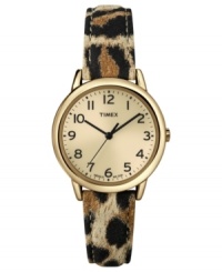 Run wild with this chic leopard watch from Timex. Run wild with this chic leopard watch from Timex.