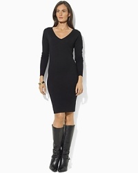 A classic sweater dress is knit in ultra-soft merino wool for season-spanning style. A classic sweater dress is knit in ultra-soft merino wool for season-spanning style.
