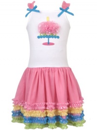 Rare Editions Girls 2-6X Tutu Birthday Dress, Pink, 4 Rare Editions Girls 2-6X Tutu Birthday Dress, Pink, 4