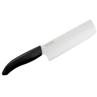 Kyocera Revolution Series 6-Inch Nakiri Vegetable Cleaver, White Blade Kyocera Revolution Series 6-Inch Nakiri Vegetable Cleaver, White Blade