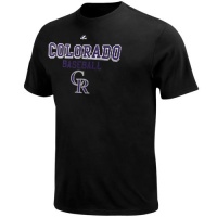 MLB Majestic Colorado Rockies Youth Kings of Swing T-Shirt - Black (Medium) MLB Majestic Colorado Rockies Youth Kings of Swing T-Shirt - Black (Medium)