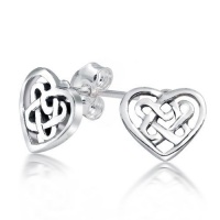 Bling Jewelry Sterling Silver Sweetheart Celtic Knot Open Heart Stud Earrings Bling Jewelry Sterling Silver Sweetheart Celtic Knot Open Heart Stud Earrings