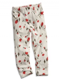 GUESS Kids Girls Baby Girl Floral Jeggings, CREAM (12M) GUESS Kids Girls Baby Girl Floral Jeggings, CREAM (12M)