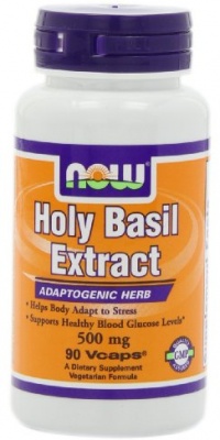 NOW Foods Holy Basil Extract , 500mg, 90 Vcaps