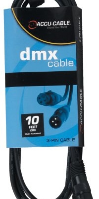 Accu Cable Ac3Pdmx10 Ten Foot 3 Pin True Dmx Cable