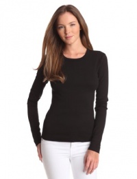Three Dots Women's Longsleeve Crewneck Tee