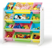 Tot Tutors Toy Organizer Storage Bins, Pastel Tot Tutors Toy Organizer Storage Bins, Pastel