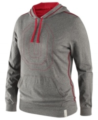 Cheer on the Ohio State Buckeyes in this fashionable jersey hoodie by Nike. Cheer on the Ohio State Buckeyes in this fashionable jersey hoodie by Nike.