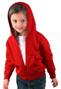 Rabbit Skins Toddler Full Zip Fleece Hoodie, Red, 4T Rabbit Skins Toddler Full Zip Fleece Hoodie, Red, 4T