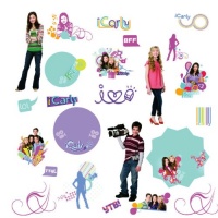 RoomMates RMK1362SCS iCarly Peel & Stick Wall Decals RoomMates RMK1362SCS iCarly Peel & Stick Wall Decals