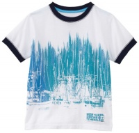 Timberland Boys 2-7 Lit Ship Master Ringer Shirt, White, 5 Timberland Boys 2-7 Lit Ship Master Ringer Shirt, White, 5