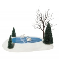 Department 56 Village Swan Pond Animated Accessory Department 56 Village Swan Pond Animated Accessory