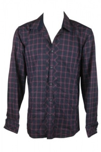 INC International Concepts Mens Plaid Print Shirt INC International Concepts Mens Plaid Print Shirt