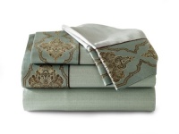 Croscill Home Laviano 4-Piece Sheet Set, Aqua, Queen Croscill Home Laviano 4-Piece Sheet Set, Aqua, Queen