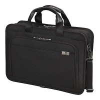 For business or pleasure, this brief keeps up with today's active lifestyle. Front organizational panel contains a full-length zippered mesh pocket, tricot-lined electronic device pockets, business card pockets, USB flash drive pockets, pen loops and key fob.