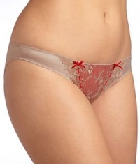 Elle Macpherson Intimates Evening Luau Bikini Panty, M, Nutmeg / Lipstick Elle Macpherson Intimates Evening Luau Bikini Panty, M, Nutmeg / Lipstick