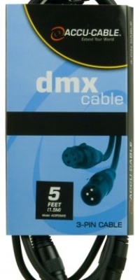 Accu Cable Ac3Pdmx5 Five Foot 3 Pin True Dmx Cable Accu Cable Ac3Pdmx5 Five Foot 3 Pin True Dmx Cable
