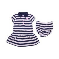 Carter's Girls Everyday Easy Hearts and Stripes Dress (12 Month) Carter's Girls Everyday Easy Hearts and Stripes Dress (12 Month)