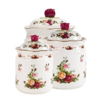 Royal Albert Old Country Roses Canisters, Set of 3