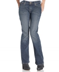 The 529 Curvy Bootcut jeans from Levi's feature a stretch fit that flatters, with a rise that contours to your every curve. The 529 Curvy Bootcut jeans from Levi's feature a stretch fit that flatters, with a rise that contours to your every curve.