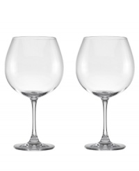 Take in all the flavors and aromas of your favorite Pinot Noir with elegant Napa Valley wine glasses. Clean lines crafted in versatile, break-resistant glass offer an easy escape to the vineyard. Take in all the flavors and aromas of your favorite Pinot Noir with elegant Napa Valley wine glasses. Clean lines crafted in versatile, break-resistant glass offer an easy escape to the vineyard.