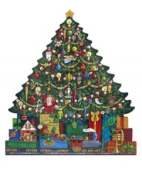 Count down to Christmas Day with this beautiful wooden advent calender from Byers' Choice. Featuring a decked-out holiday tree with gifts galore and 24 drawers for stashing holiday surprises. Count down to Christmas Day with this beautiful wooden advent calender from Byers' Choice. Featuring a decked-out holiday tree with gifts galore and 24 drawers for stashing holiday surprises.