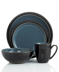 Perfect for everyday meals, Duets dinnerware is built to last and crafted to withstand dishwasher, microwave and oven use for unparalleled convenience and versatile style. Glossy blue contrasts rich black on Denby's contemporary collection of place settings. Perfect for everyday meals, Duets dinnerware is built to last and crafted to withstand dishwasher, microwave and oven use for unparalleled convenience and versatile style. Glossy blue contrasts rich black on Denby's contemporary collection of place settings.