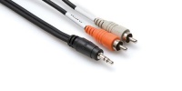 Hosa Cable CMR210 Stereo 1/8 Inch to Dual RCA Adapter Cable - 10 Foot Hosa Cable CMR210 Stereo 1/8 Inch to Dual RCA Adapter Cable - 10 Foot