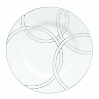 With platinum circles that represent the circles of life, the new Halo dinnerware pattern is the perfect choice for today's modern bride. Fresh in design, Halo brings the elegance of platinum on beautiful bright white bone china that is both graceful and contemporary. With platinum circles that represent the circles of life, the new Halo dinnerware pattern is the perfect choice for today's modern bride. Fresh in design, Halo brings the elegance of platinum on beautiful bright white bone china that is both graceful and contemporary.
