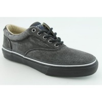 Sperry Top Sider Striper Laceless New Athletic Sneakers Shoes Black Mens Sperry Top Sider Striper Laceless New Athletic Sneakers Shoes Black Mens