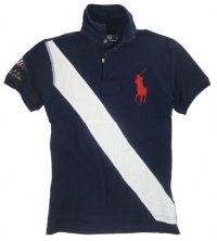 Polo Ralph Lauren Mens Custom-fit Banner Big Pony Polo Shirt Polo Ralph Lauren Mens Custom-fit Banner Big Pony Polo Shirt