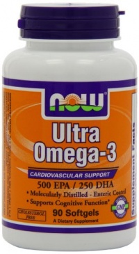 NOW Foods Ultra Omega 3 Fish Oil, 90 Softgels