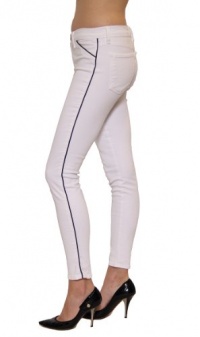 Women's J Brand Midrise Piped Skinny Jean in Blanc Women's J Brand Midrise Piped Skinny Jean in Blanc