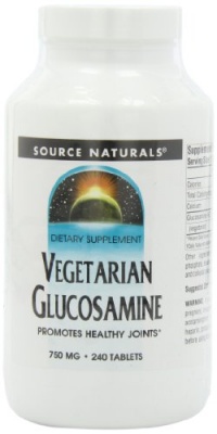 Source Naturals Vegetarian Glucosamine 750mg, 240 Tablets Source Naturals Vegetarian Glucosamine 750mg, 240 Tablets