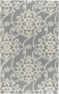 Surya Cosmopolitan 2-Feet by 3-Feet Hand Tufted Rug, Grey Surya Cosmopolitan 2-Feet by 3-Feet Hand Tufted Rug, Grey