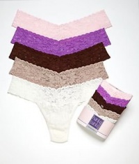 Petite Signature Lace Low Rise Thong 5-Pack Petite Signature Lace Low Rise Thong 5-Pack