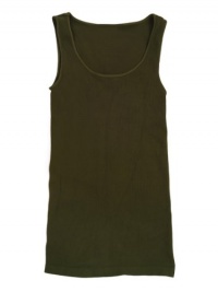 Tees by Tina Womens Ribbed Tank - Olive - One Size Tees by Tina Womens Ribbed Tank - Olive - One Size