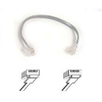 Belkin Modular Patch Cord; RJ11 Cross; 8 inch (Silver) Belkin Modular Patch Cord; RJ11 Cross; 8 inch (Silver)
