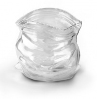 Fred and Friends Unzipped-Bag-Shaped Hand-Blown Glass Bowl Fred and Friends Unzipped-Bag-Shaped Hand-Blown Glass Bowl