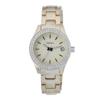 Fossil Women's ES2962 QuartzGolden Dial Aluminum Watch Fossil Women's ES2962 QuartzGolden Dial Aluminum Watch