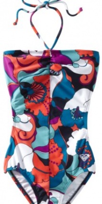 Roxy Kids Girls 7-16 Shirred Rustic Sunshine Print One Piece Swimsuit, Sparkling Grape, 14 Roxy Kids Girls 7-16 Shirred Rustic Sunshine Print One Piece Swimsuit, Sparkling Grape, 14
