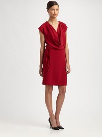 Crafted with a wonderfully draped neckline, this silk confection has a feminine self tie at the waist and side slits at the hem. CowlneckCap sleevesSelf tie at side waistSplit hemAbout 20 from natural waistWoven silkDry cleanImportedModel shown is 5'10 (177cm) wearing US size 2.OUR FIT MODEL RECOMMENDS ordering true size. Crafted with a wonderfully draped neckline, this silk confection has a feminine self tie at the waist and side slits at the hem. CowlneckCap sleevesSelf tie at side waistSplit hemAbout 20 from natural waistWoven silkDry cleanImportedModel shown is 5'10 (177cm) wearing US size 2.OUR FIT MODEL RECOMMENDS ordering true size.