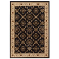 Couristan Himalaya 6269/1604 Royal Sanskrit Area Rug - Ebony